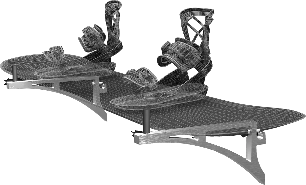 Al-Thor Haken – Beispiel für ein Snowboard